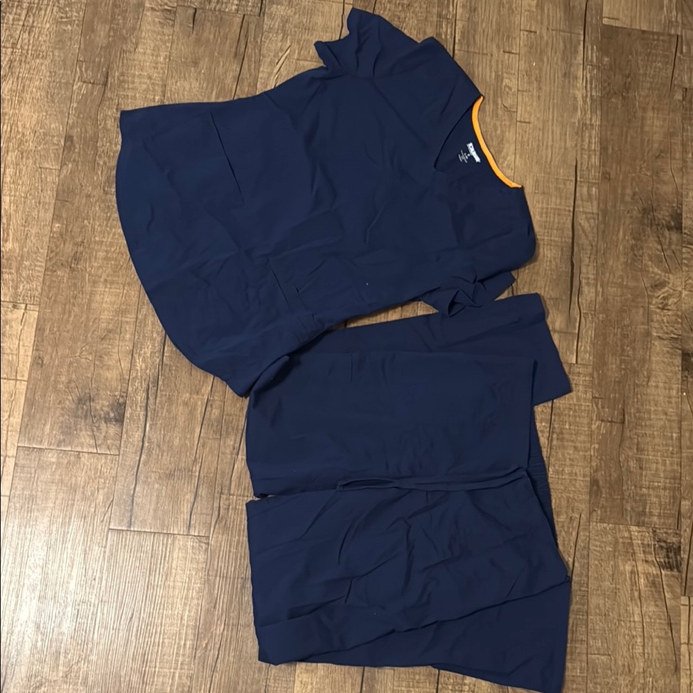 Navy Blue Scrub Set